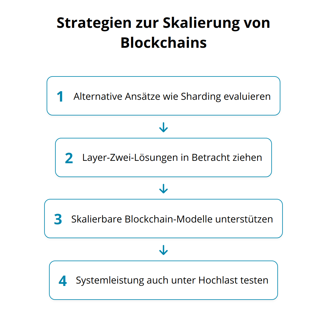 Flow Chart - Strategien zur Skalierung von Blockchains