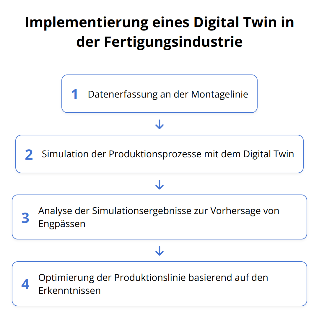 Flow Chart - Implementierung eines Digital Twin in der Fertigungsindustrie